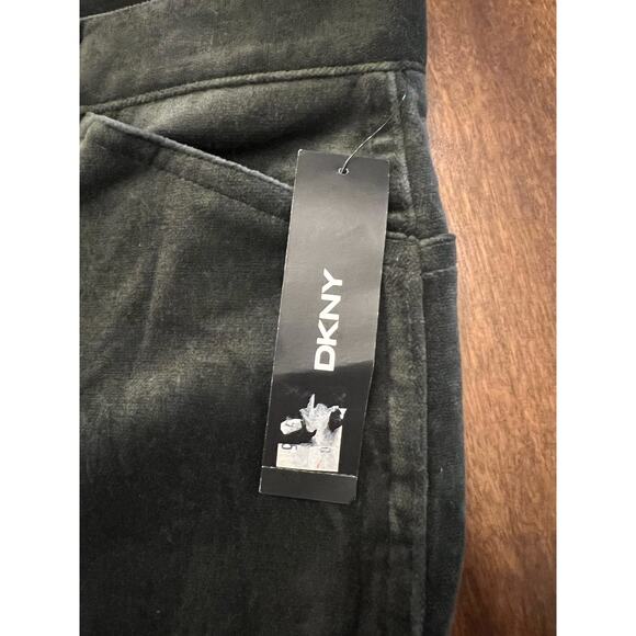 NWT DKNY Women’s Velvet Casual Pants Dark Blue-Gray Size 6 - Picture 5 of 12